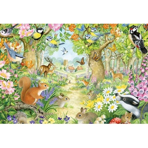 Schmidt Spiele - Puzzle Animals in the Forest 100 - 100 piese
