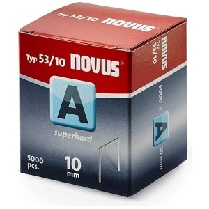 Novus Скоби за такери Type A53 Superhard, 11.3х10х0.75 мм, 5000 бр. , Novus (042-0518)