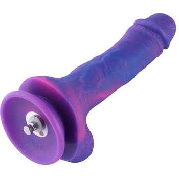 Image 1 of HiSmith HSA58 Silicone Dildo KlicLok 8.4" Purple