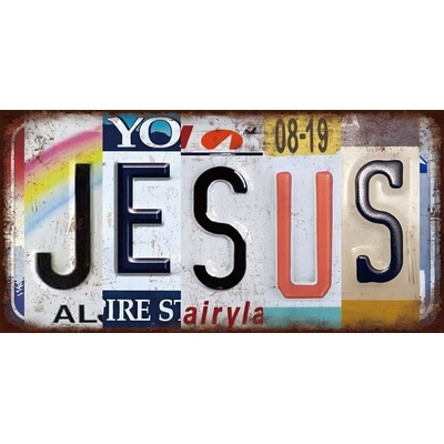 Ceduľa značka Jesus