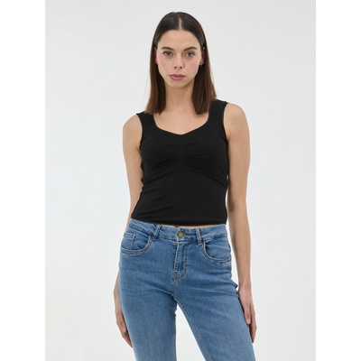 Orsay Černé dámské tílko s řasením – Zboží Dáma