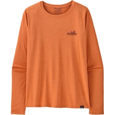 Patagonia Dámske tričko LONG-SLEEVED CAPILENE COOL DAILY GRAPHIC SHIRT oranžová