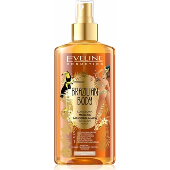 Eveline Cosmetics Brazilian body luxusní samoopalovací sprej na tvář i tělo 150 ml