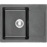 Inter Ceramic Гранитна мивка icgs 8220 gray - за монтаж върху плот (icgs 8220gray) Мивка за вграждане