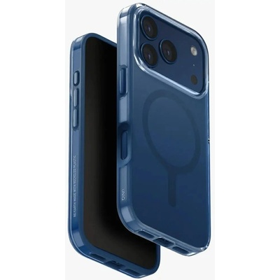 Uniq Clario Magclick калъф за зареждане за iPhone 17 Pro - син (8886463694800)