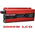 UKC Инвертор на напрежение ukc kc-2000d, 12v - 220v, 2000w, lcd (kc-2000d)