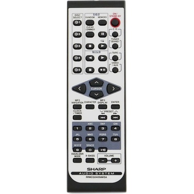 GENERAL SHARP RRMCG0409AWSA - съвместимо дистанционно управление на марката General (RRMCG0409AWSA)