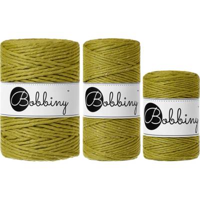 Bobbiny Macrame cord - (1,5mm) Bobbiny - Macrame cord - (1,5mm): Golden kiwi