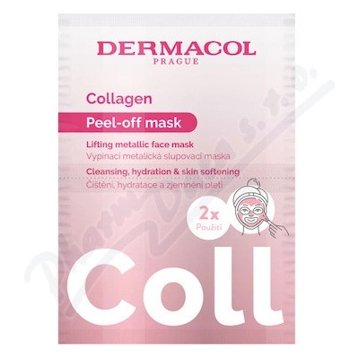 Dermacol Collagen vypínací slupovací maska 2 x 7.5 ml