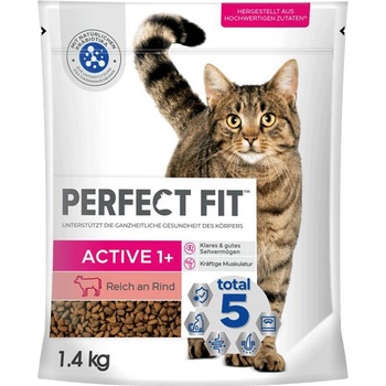 Perfect Fit Active 1+ s hovädzím 5 x 1,4 kg