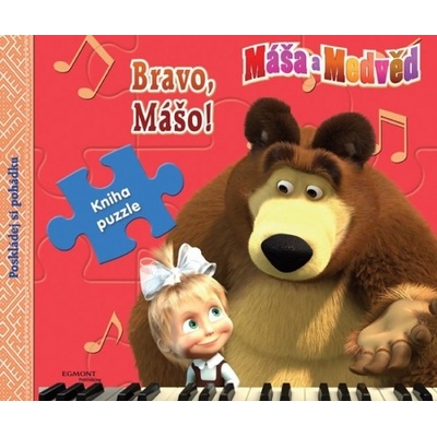 Máša a Medvěd Bravo Mášo! Kniha puzzle