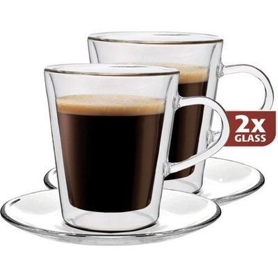 Maxxo Manutan Skleněný termošálek Lungo 220 ml