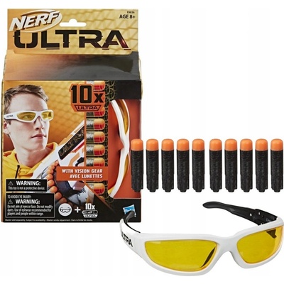 NERF -Ultra Vision Gear šipky + brýle E9836