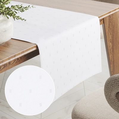 Biante Teflónový behúň TF-084 Obdĺžničky na bielom 20x120 cm