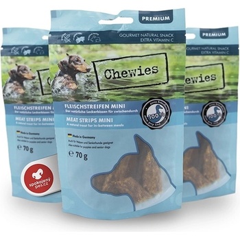 Chewies čisté mäsové prúžky MINI kačka 70 g