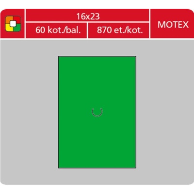 MOTEX Etikety MOTEX 16 x 23 hranaté 870 etiket kotouček zelené 444934