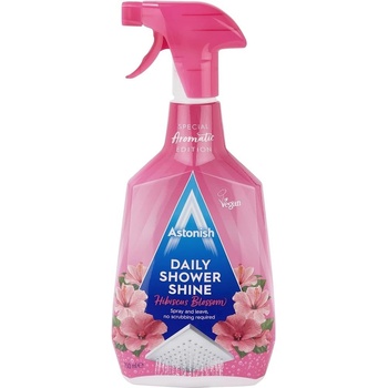 Astonish pro denní bezúdržbové čištění sprchy a sanity Aromatic Hibiscus 750 ml