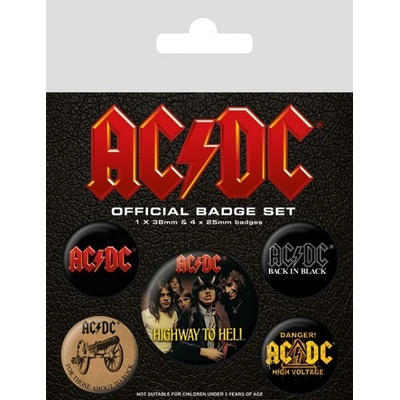 Odznaky set AC/DC - Logo