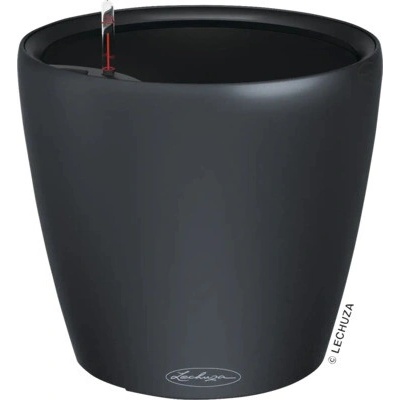 Lechuza Samozavlažovací květináč Classico Color LS 35 x 32,5 cm břidlicově šedý