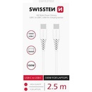 Swissten 71506530 TPE USB-C/USB-C (PD) 5A (100W), 2,5m, bílý