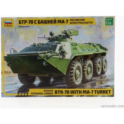 Zvezda Tank Btr-70 With Ma-7 Turrer Military 1945 / 1:35