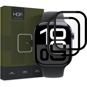 Hofi 2 броя хибриден протектор за Apple Watch 10 (46 mm) от Hofi Hybrid Pro+ - Черни (5906302376490)