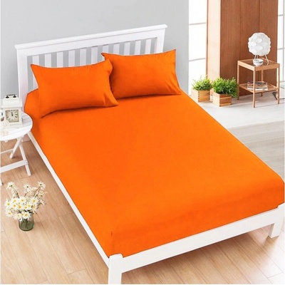 Pragati Fashion Jersey prostěradlo oranžový 180x200