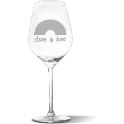 Sablio Pohár na víno Love is love 2 490 ml