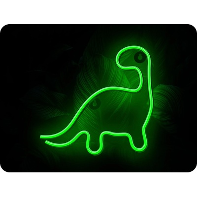 Neónové LED svetlo DINOSAUR zelené NNE01 Neolia