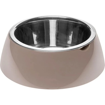 Ferplast Jolie Small - Метална купа за храна и вода за кучета и котки, 0, 5л. цвят беж