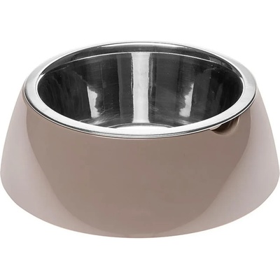 Ferplast Jolie Small - Метална купа за храна и вода за кучета и котки, 0, 5л. цвят беж