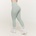 GymBeam Дамски клин с висока талия Limitless Eucalypt XL