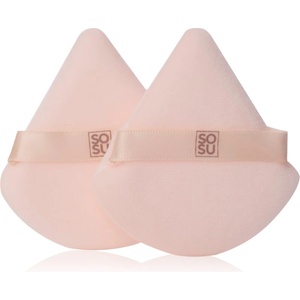 SOSU Cosmetics Powder Puff велурен тампон за пудра 2 бр