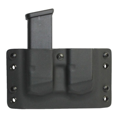 Kydex na dva zásobníky Glock, 9 mm / 40 SW, černé, bez sweatguardu, pravé, RH Holsters – Zboží Dáma