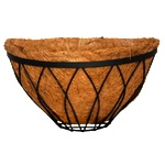  Кокосова саксия стенна полукръг 40x20xh20cm (CGF0529-16) (019793)