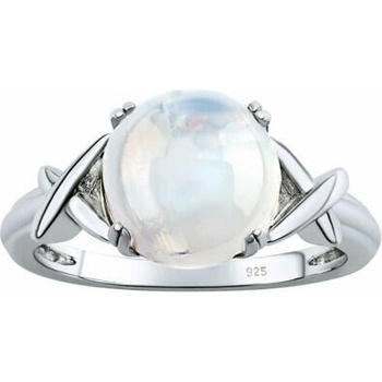 SILVEGO Strieborný prsteň Donel s pravým mesačným kameňom JST15487RMS