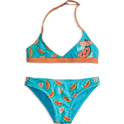 Dievčenské plavky KNOT SO BAD FUNNY FRUIT oranžové