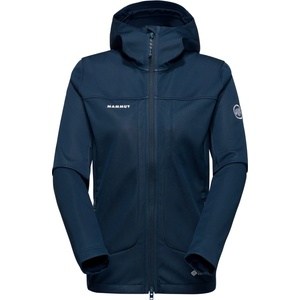 Mammut Дамско софтшел яке Mammut Women's Ultimate VIII Softshell Hooded Jacket Softshell jacket - Marine (103-2752-0214)