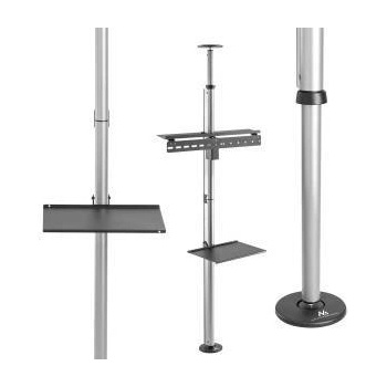 Maclean Telescopic TV holder, ceiling and floor with Maclean MC-791N 37-70 max 30kg