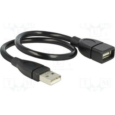 Delock 83498 USB 2.0 USB A zásuvka USB A vidlice 0,35m černý