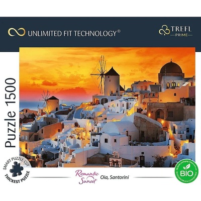 Trefl Prime UFT Romantický západ slnka: Oia Santorini 1500 dielov