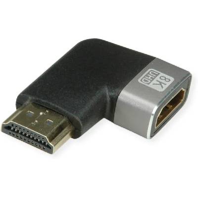 Rotronic 12.03. 3251 : : Адаптер HDMI, 90° ъглов, M-F, 8K, 7680x4320 @60Hz (12.03.3251)