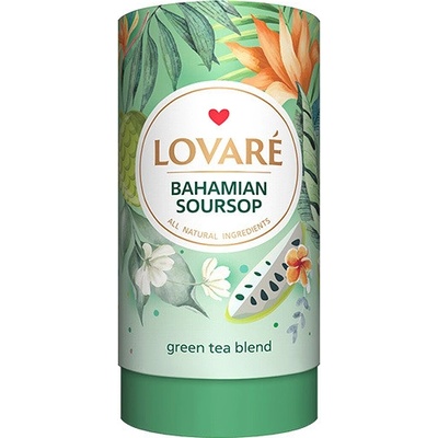 LOVARÉ Bahamian Soursop sypaný zelený čaj s príchuťou 80 g