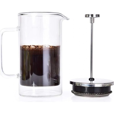 VEYRA French press 600 ml z dvojstenného borosilikátového skla