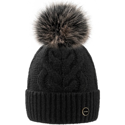 Fashionweek dámská čepice s bambulí Wool Alice černá