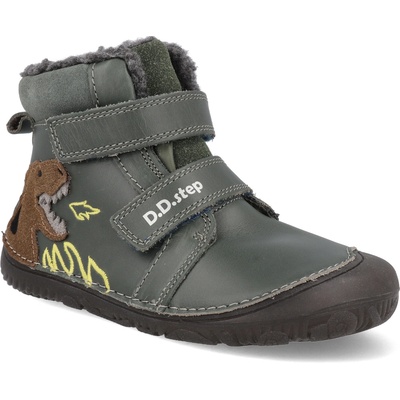 D.D.Step Barefoot zimní boty W070-52214B Dark Pink