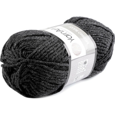 Pletací příze Merino bulky 100 g Varianta: 9 (359) šedá hematit, Balení: 1 ks