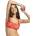Roxy Pt Beach Classics Dcup bikini top - Red / Orange (Poppy Red Dancing Ditsy Swim)