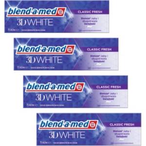 Blend-a-med Паста Blend-a-med 3D White 4x75ml