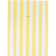 A JOURNAL collection Linkovaný zápisník Fabrique Stripes Yellow A5 žlutá papír